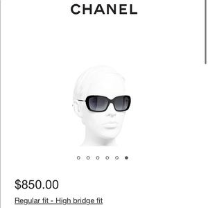 Chanel square pearl sunglasses